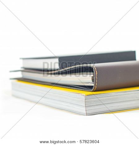Stack Of Book Isolated On White