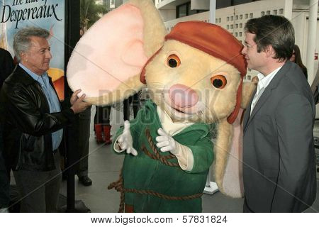 Dustin Hoffman and Matthew Broderick   at the World Premiere of 'The Tale of Despereaux'. Arclight Hollywood, Hollywood, CA. 12-07-08