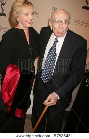Florence Henderson and Sherwood Schwartz   at the Academy of Television Arts & Sciences Hall of Fame Ceremony. Beverly Hills Hotel, Beverly Hills, CA. 12-09-08