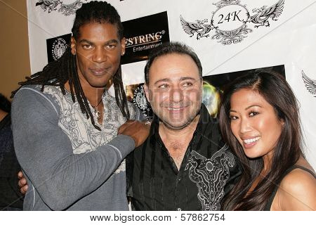 William Romeo with Jacob and Lena Yada  at the Birthday Bash For Hollywood Publicist Charmaine Blake. 24k Lounge, Hollywood, CA. 01-14-09