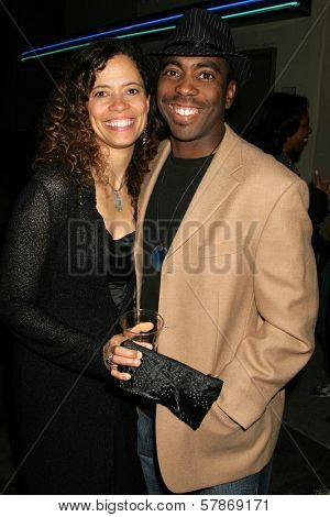 Erica Gimpel and Tico Wells at the VIP Screening of 'Machete Joe'. Paramount Studios, Hollywood, CA. 01-30-09
