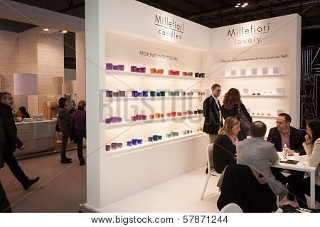 People Visiting Homi, Home International Show In Milan, Italy