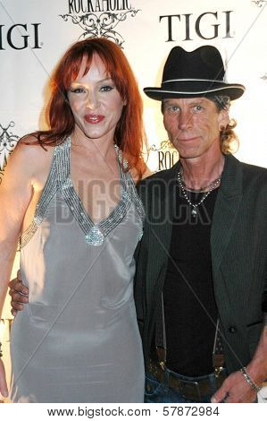 Jenny McShane and MT Robison  at the Rockaholic Release Party. V20 the Venue, Long Beach, CA. 02-01-09