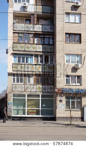Soviet-era Apartment Block In Odessa