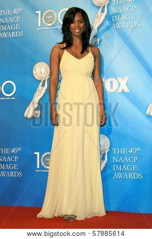 Tasha Smith  in the press room at the 40th NAACP Image Awards. Shrine Auditorium, Los Angeles, CA. 02-12-09