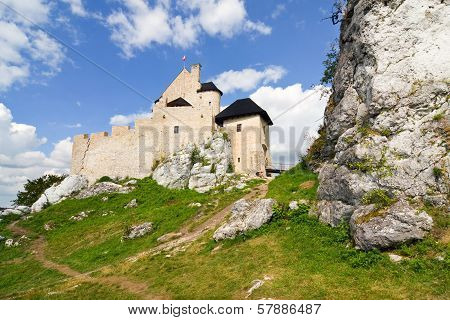 Medieval Castle In Bobolice, Poland