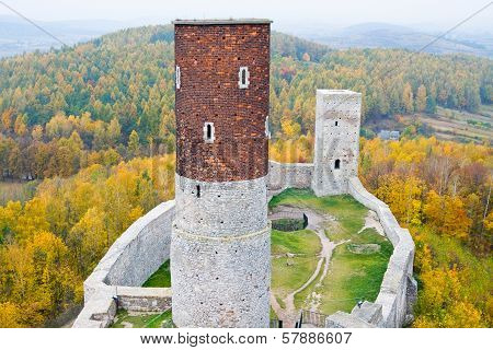 Medieval Castle In Checiny, Poland.