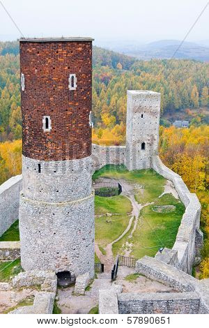 Medieval Castle In Checiny, Poland.