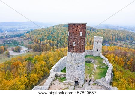 Medieval Castle In Checiny, Poland.