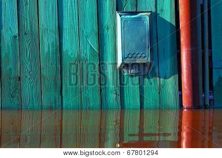 Old mailbox and flood