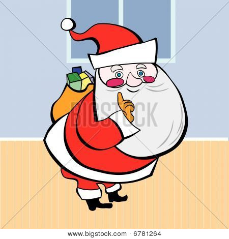 Boże Narodzenie. Ilustracja wektorowa Santa Claus
