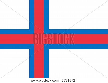 National Flag Of Faroe Island