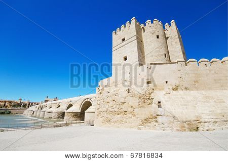 Calahorra tower famous landmark in Cordoba Andalusia Spain.