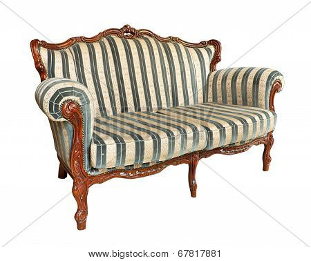 Antique Velvet Couch