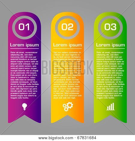 Colorful ribbons design, customizable business templates