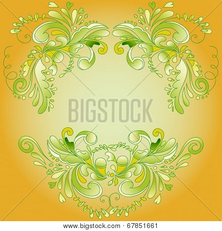 abstract yellow frame