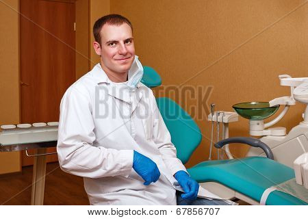 Dentist at work