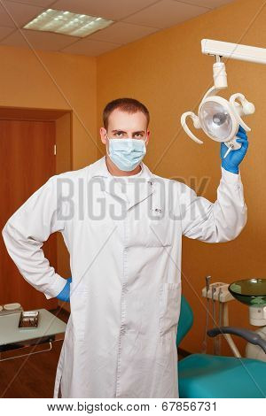 Dentist at work