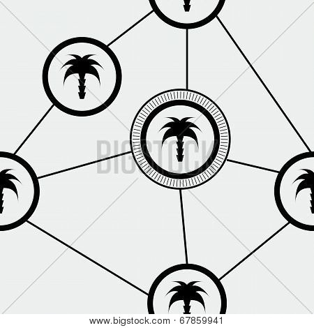 Palm tree pattern