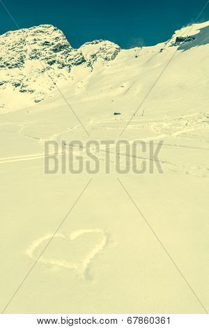 Heart Drawn In The Snow