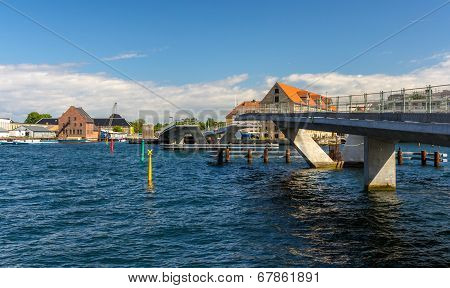 Unfinished Inner Harbor Bridge In Copenhagen