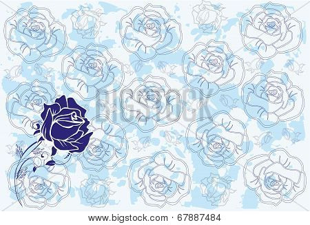 background with rose,