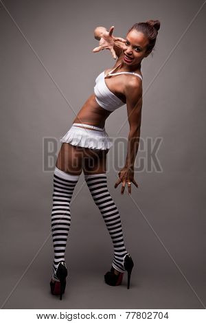 Black Panther Sexy Afro-american Woman