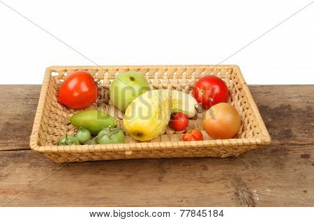 Tomatoes In Basket