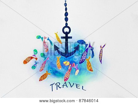 Fish And Anchor