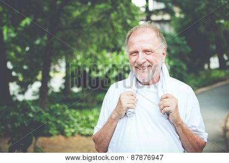 Happy Retired Old Man