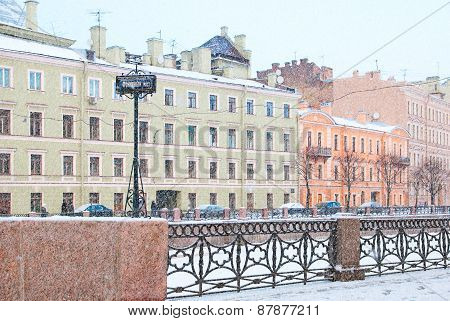Saint-Petersburg. Russia. The Moika River