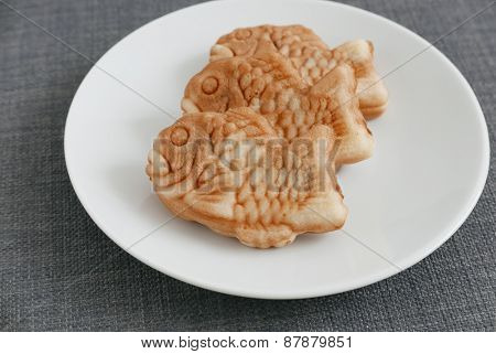 Fished shaped cake, Taiyaki of japanese traditional