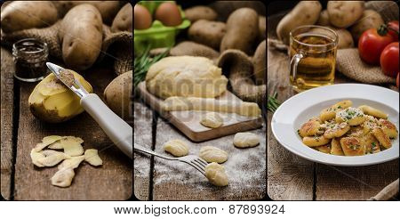Peeling Potatoes For Gnocchi Dougn On