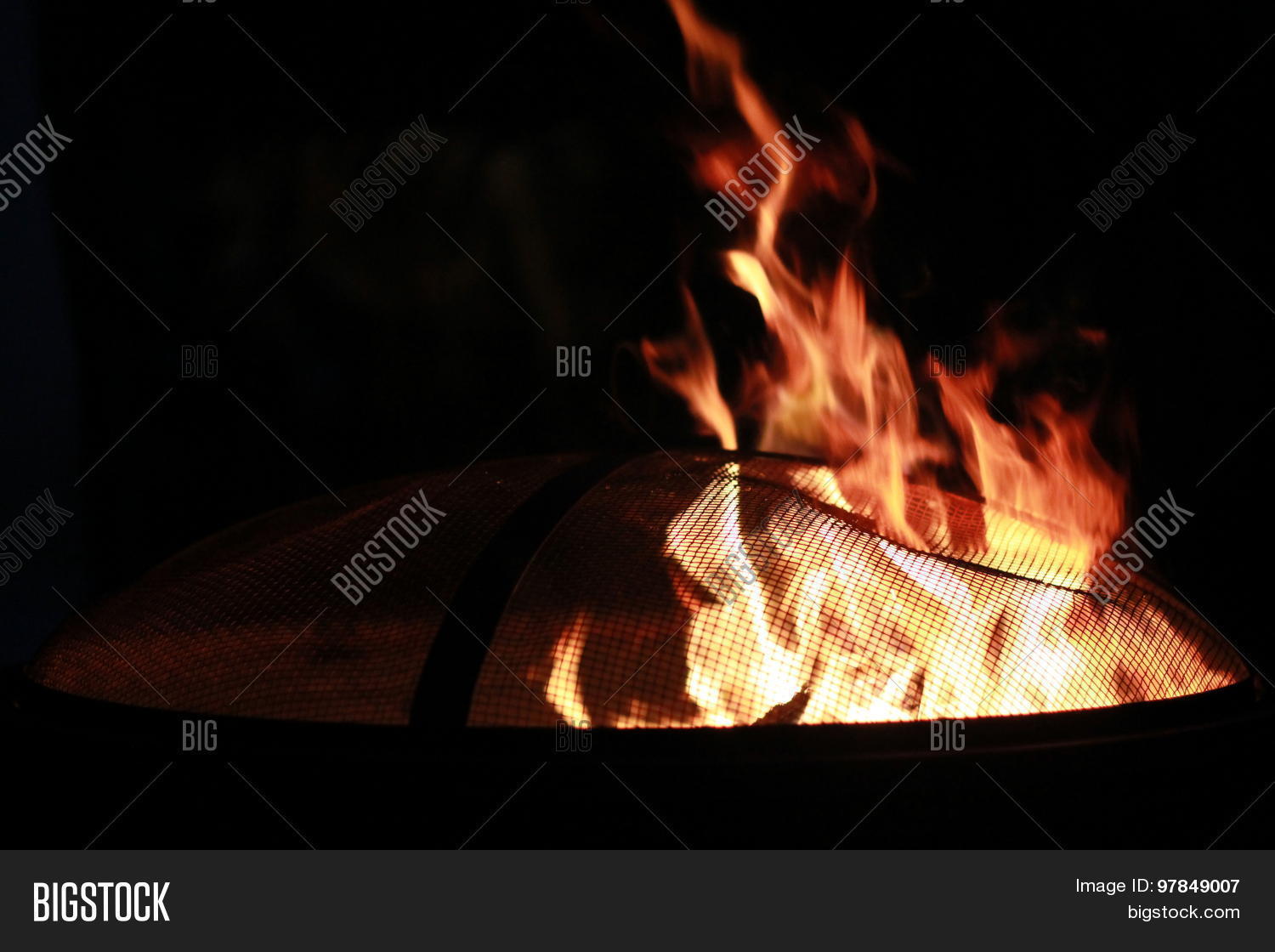 Fire Burning Fire Pit Image & Photo (Free Trial) Bigstock
