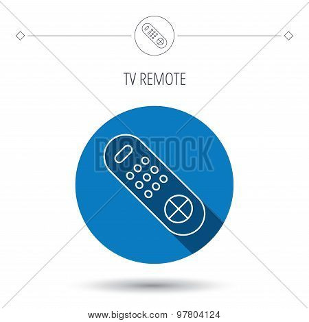 Remote control icon. TV  channels sign.