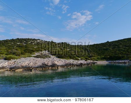 The rocks of the Croatian island Zirje