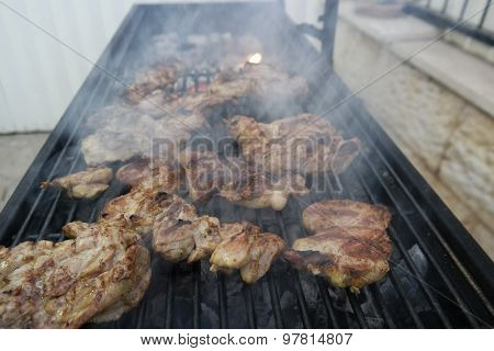 Grilled chicken barbecue