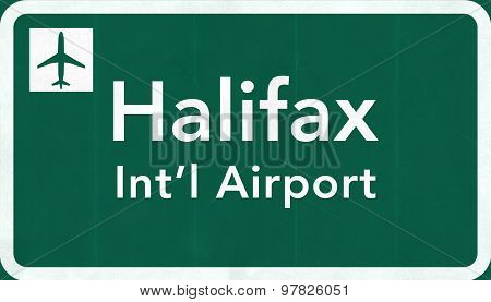 Halifax Stanfield Canada International Airport Highway Sign