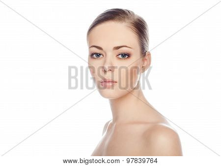 Portrait Of Young Beautiful Woman