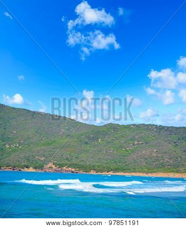 Porto Ferro Shoreline On A Clear Summer Day