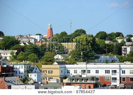 Portland Observatory on Munjoy Hill, Maine, USA