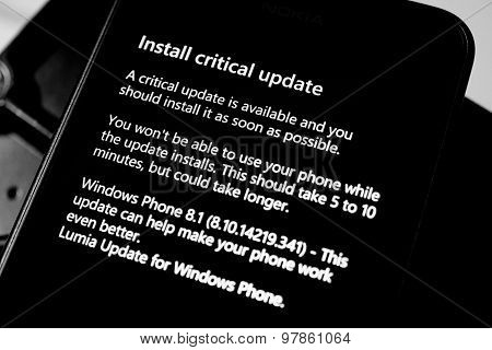 Install Critical Update On Phone