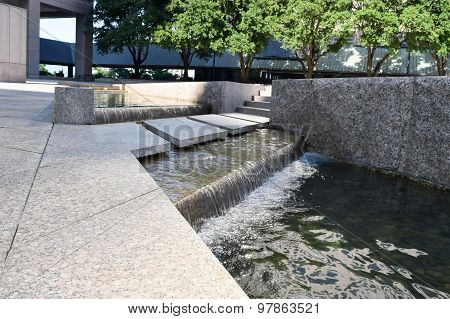 Urban water artwork