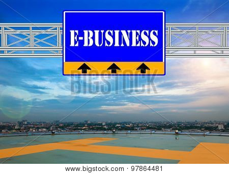 Blue Route Sign Concept