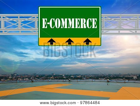 Green Route Sign Concept