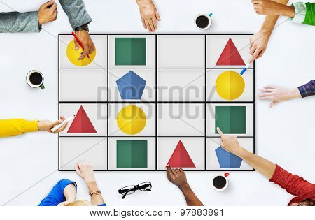 Sudoku Puzzle Problem Solving Leisure Games Concept
