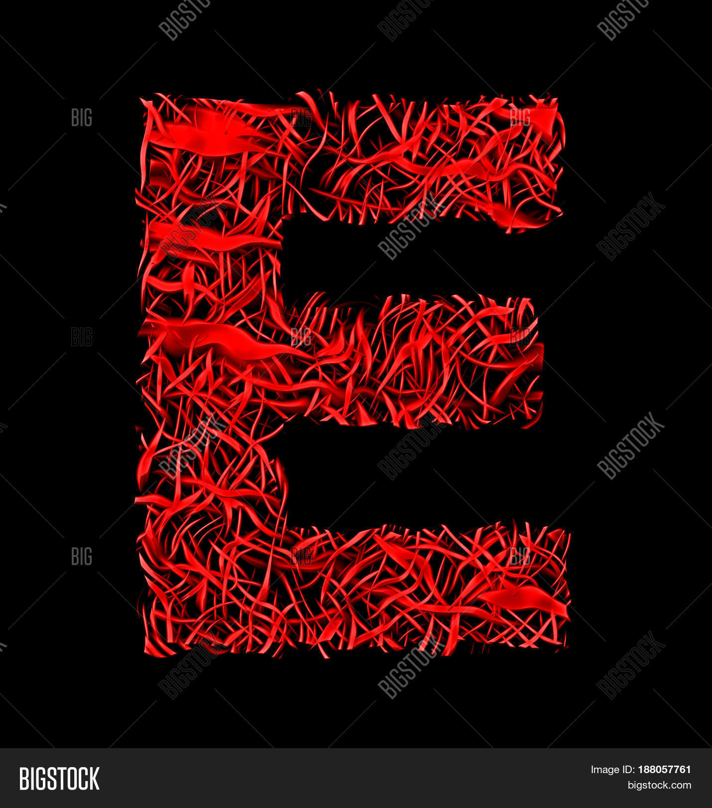 Letter E Red Artistic Image & Photo (Free Trial) | Bigstock