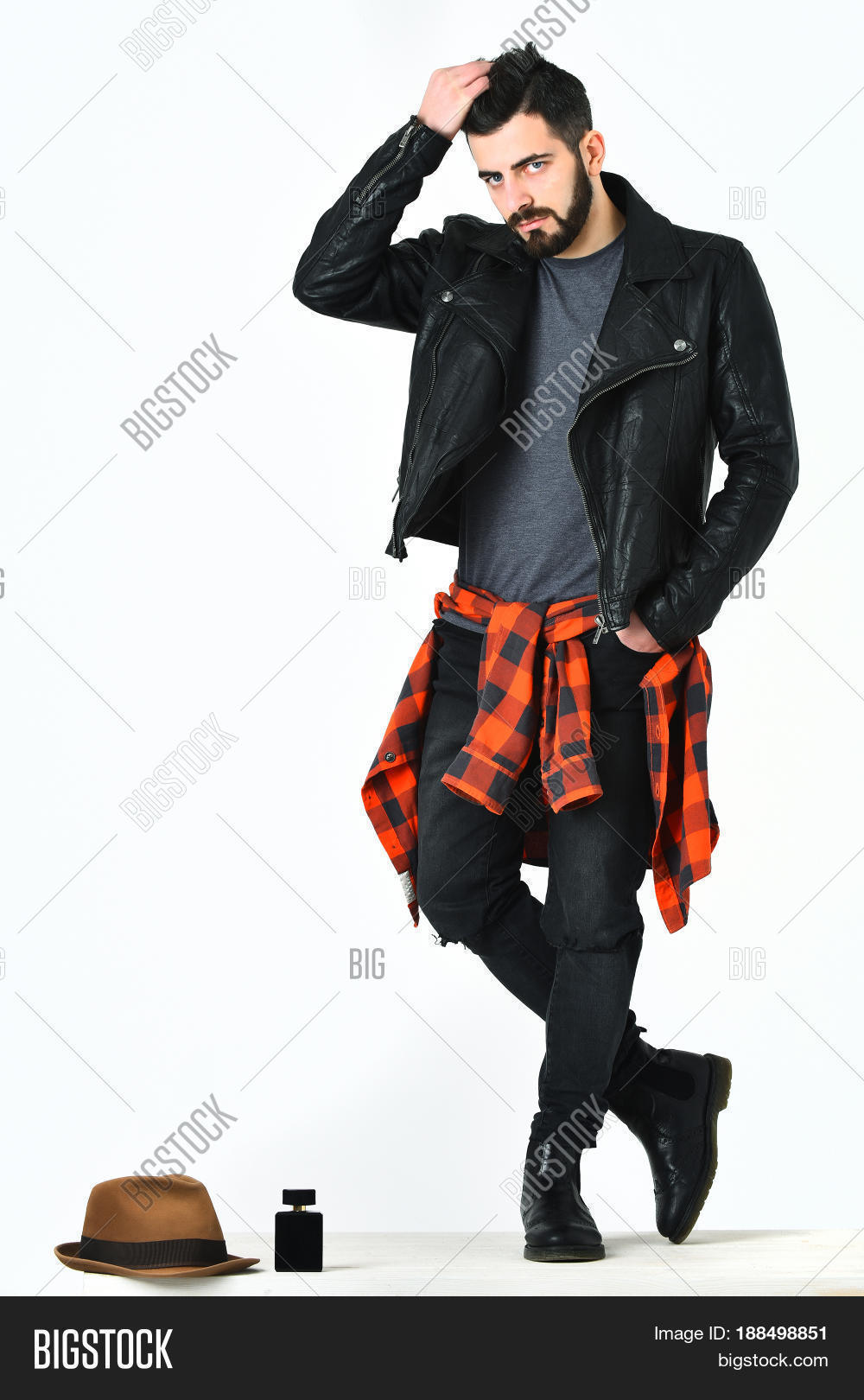 Bearded Man Short Image Photo Free Trial Bigstock
