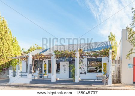 MONTAGU SOUTH AFRICA - MARCH 26 2017: Boere Bistro a restaurant in an historic building in Montagu a town in the Western Cape Province
