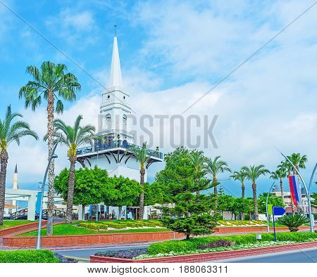 The White Tower Among The Greenery